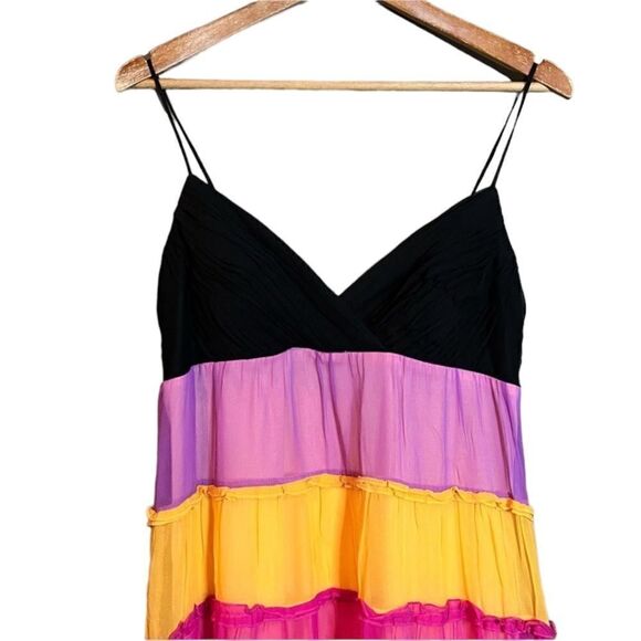 Sangria petite 100% silk colourful dress‎ - Picture 2 of 10